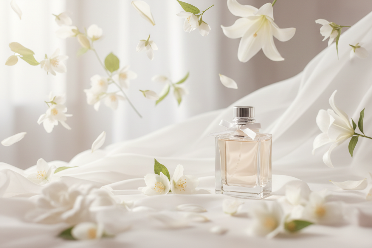 Give story image - A soft, elegant scent that opens with fresh white flowers and a clean airy accord